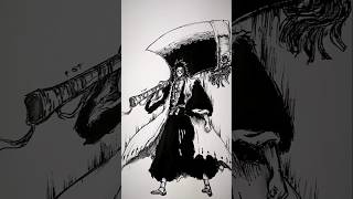 Anime  Bleach Drawing Transformation 😳 shorts anime drawing [upl. by Namas]