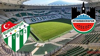 BURSASPOR  DİYARBEKİRSPOR  0  2  MAÇI CANLI YAYIN  MAÇ SONU OLAYLAR ÇIKTI [upl. by Gnut]