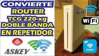 CONVERTIR MOVISTAR PLUS SMART WIFI A REPETIDOR  ASKEY TCG220xG✅ [upl. by Matthew]