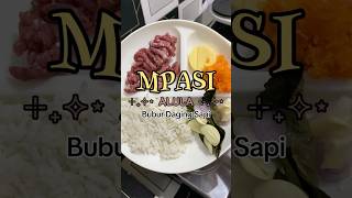 MPASI Alula Hari Ini Bubur Daging Sapi Yummy shorts viralvideo mpasi mpasi6bulan trending [upl. by Sergio]