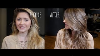 BLONDE TO BRUNETTE  REVERSE BALAYAGE  HAIR COLOUR CORRECTION [upl. by Plath]