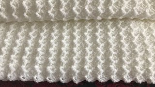 Easiest crochet baby blanketCrochet blanket patternCrochet shawl [upl. by Arawaj]