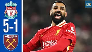 Liverpool vs West Ham  51  Extended Highlights amp All Goals  EFL 2024 [upl. by Lemmueu]