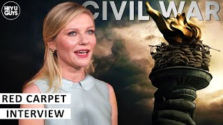 Kirsten Dunst on Civil Wars importance shooting the film and her secret to getting into character [upl. by Nillad30]