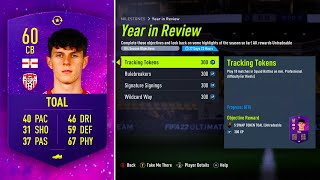 HOW TO COMPLETE YEAR IN REVIEW OBJECTIVES FAST ⭐ FIFA 22 ULTIMATE TEAM [upl. by Atronna]