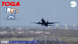 Every GO AROUND ✈️ From STORM ISHA at Birmingham Airport  BHX [upl. by Esoranna]