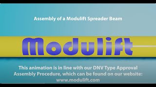 Assembly of a Modulift Spreader Beam Animation Video [upl. by Kreegar]