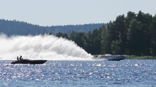 Poker Runn  Falun Del 22 Lake Runn Speed Boat [upl. by Upshaw]