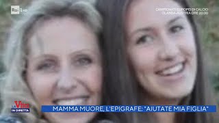 Mamma muore fa scrivere lIban sullepigrafe per la figlia  La vita in diretta 17062021 [upl. by Atinniuq]