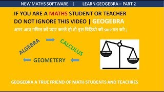 ❖Geogebra Tutorial in Hindi  Points  Intersection Points  Mid point Part2❖ [upl. by Eiloj]