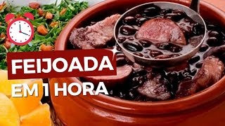 FEIJOADA SIMPLES E RÁPIDA NA PANELA DE PRESSÃO  Dicas e Receitas 📝 [upl. by Arihsat130]