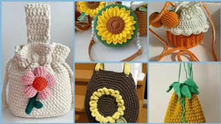 Trendy Stitches Clothes Easy Fun Crochet Shoulder Hand Bags Free Patterns For Beginners New 2023 [upl. by Beacham]