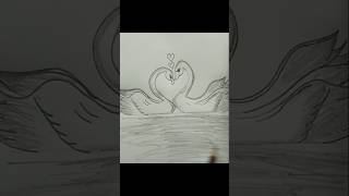 How to draw cute Swanseasy Swans drawing step by step swans drawing art easydrawing shorts [upl. by Heiskell284]