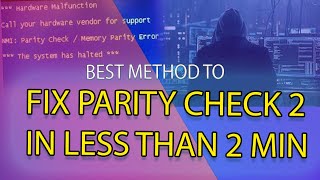 How to fix parity check 2 bios [upl. by Hploda267]