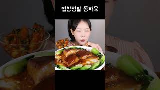 푸딩 고기 입에서 사르르 녹는 껍항정살 동파육 eating show mukbang korean food [upl. by Ayoted]