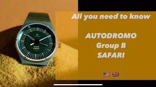 All on the Autodromo Group B Safari automatic watch [upl. by Atsyrc327]