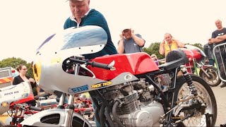 ARDINGLY Classic Bike KickStarts RevUps SUPERLOUD Exhaust Sounds of HONDA Racers amp DUCATI Exotica [upl. by Arreik670]