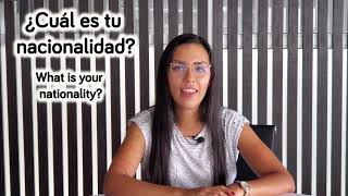 4 preguntas para presentarse en español 4 questions to introduce yourself in Spanish [upl. by Zephan26]