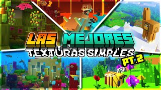 🎄Las 10 MEJORES TEXTURAS SIMPLES Para Minecraft Pe 121 [upl. by Stroup535]