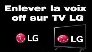 Comment enlever la voix off sur la télé LG [upl. by Htez]