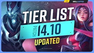 NEW UPDATED TIER LIST for PATCH 1410  League of Legends [upl. by Ursulette]