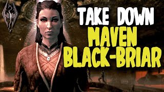 How To Take Down Maven BlackBriar In Skyrim [upl. by Carina]