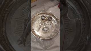 Silver plate design shortsfeed shortsviral ytshortsindiasilverplate shortvideos chhathmahaparv [upl. by Esorlatsyrc]