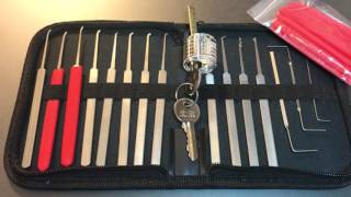 347 Banggood 12Piece High Quality Lock Pick Set Review [upl. by Narrat]