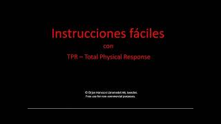 TPR con instrucciones fáciles [upl. by Bamberger951]