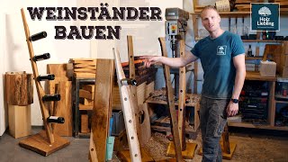 Weinflaschenständer aus Holz  Weinregal selber bauen  HolzLiebling DIY [upl. by Lauder]