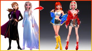 Elsa Anna Frozen GLOW UP Into Bad Girl  Disney Princesses Transformation [upl. by Pappas127]