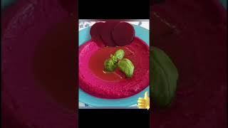 hummus rode bieten  hummus recept  hummus biet recept 😍 [upl. by Nirred]