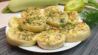 Фаршированные кабачки Вкусные кабачки с фаршем в духовке Кабачки в духовке рецепты на скорую руку [upl. by Yecniuq]