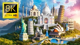 TOP 50  Beautiful Landmarks Around the World  MustSee Incredible Sights 60FPS 8K ULTRA HD [upl. by Dragoon]