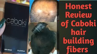 Hair building fibers Review of Caboki hair fibers how to use hair fibers does hair fibers safe [upl. by Annenn]