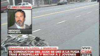 C5N  POLICIALES CHOQUE MUERTE Y FUGA EN FLORES PARTE 1 [upl. by Sugihara]