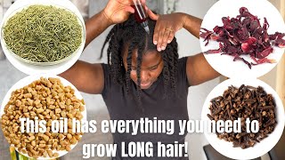 DIY HAIR GROWTH OIL IN 4 MINUTES [upl. by Hehre]