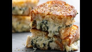 Spinach and Ricotta Grilled Cheese [upl. by Ddarb]