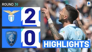 LAZIOEMPOLI 20  HIGHLIGHTS  Late Vecino Strike Seals Victory  Serie A 202324 [upl. by Fryd935]