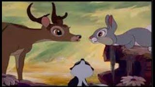 Bambi  Friend Owl warns Bambi Thumper and Flower of twitterpation HD [upl. by Ariaz14]