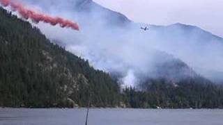 Stehekin Fire Retardant Drop 1 [upl. by Hagerman479]