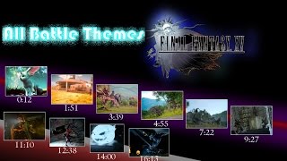 All Battle Themes  Final Fantasy XV [upl. by Mohn]