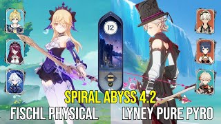 C6 Fischl Physical amp C0 Lyney Pure Pyro  Spiral Abyss 42  Genshin Impact [upl. by Malchy]