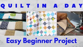 Make A Baby Quilt In A Weekend Straight Line Sewing So Easy sewing quilt crafts [upl. by Addiego354]