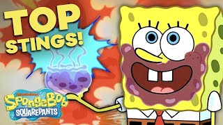 Top 12 Most Iconic Jellyfish Stings⚡ SpongeBob SquarePants [upl. by Lippold]