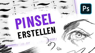 Photoshop Brush Tutorial 🖌 PINSEL ERSTELLEN und INSTALLIEREN [upl. by Eltsryk]