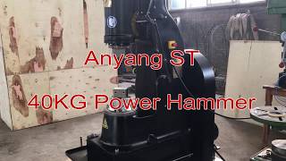 anyang st power hammer 40KG for blacksmtih forge wrought iron [upl. by Nayllij]