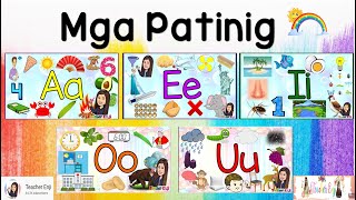 Mga bagay na nagsisimula sa letrang Aa Ee Ii Oo Uu  Compilation a e i o u  PATINIG [upl. by Celeste]