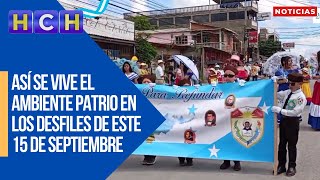 Así se vive el ambiente patrio en los desfiles de este 15 de Septiembre [upl. by Terrene982]