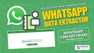 Export WhatsApp Contacts with Data Extractor  Whatsapp Marketing Software  Whatsapp CRM [upl. by Yodlem]